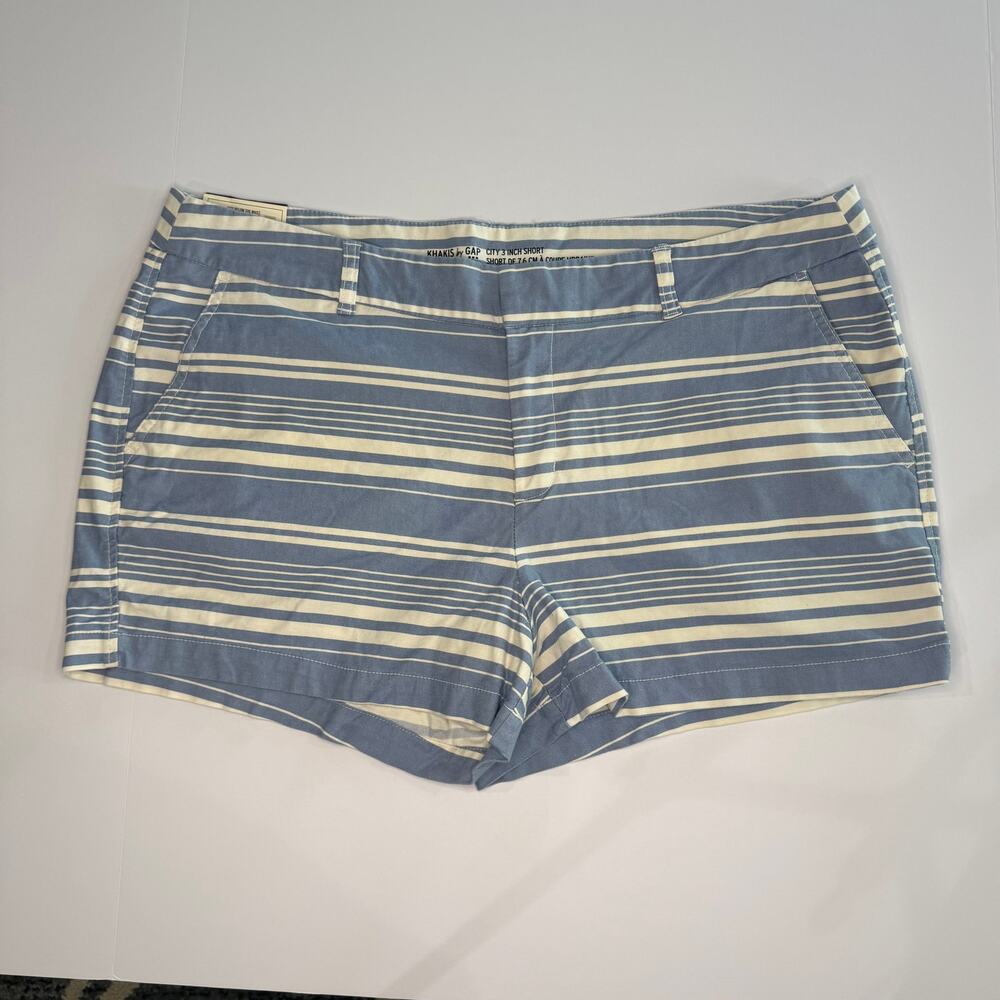 Gap Women's Chambray Striped Shorts | Women's Size 18 | NWT